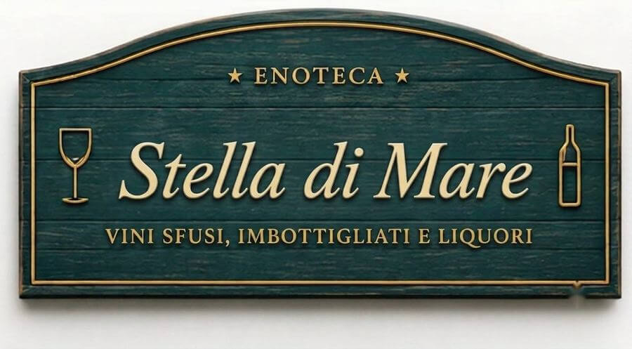 Insegna dell'Enoteca Stella di Mare a San Giuliano Mare, Rimini