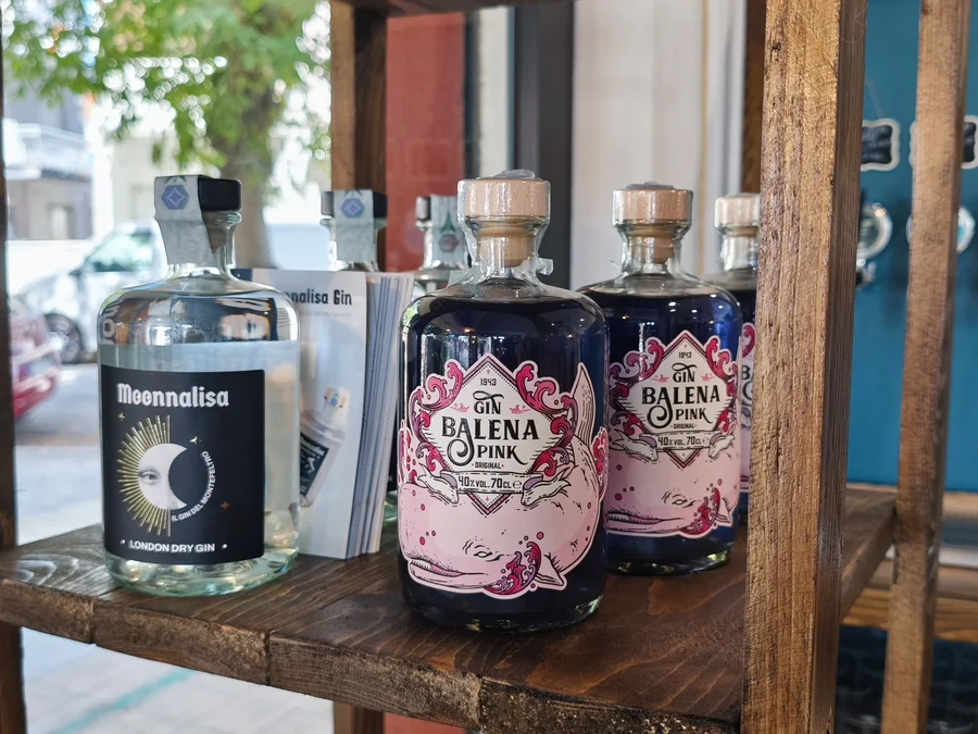 Gin artigianali in vendita nell'Enoteca Stella di Mare